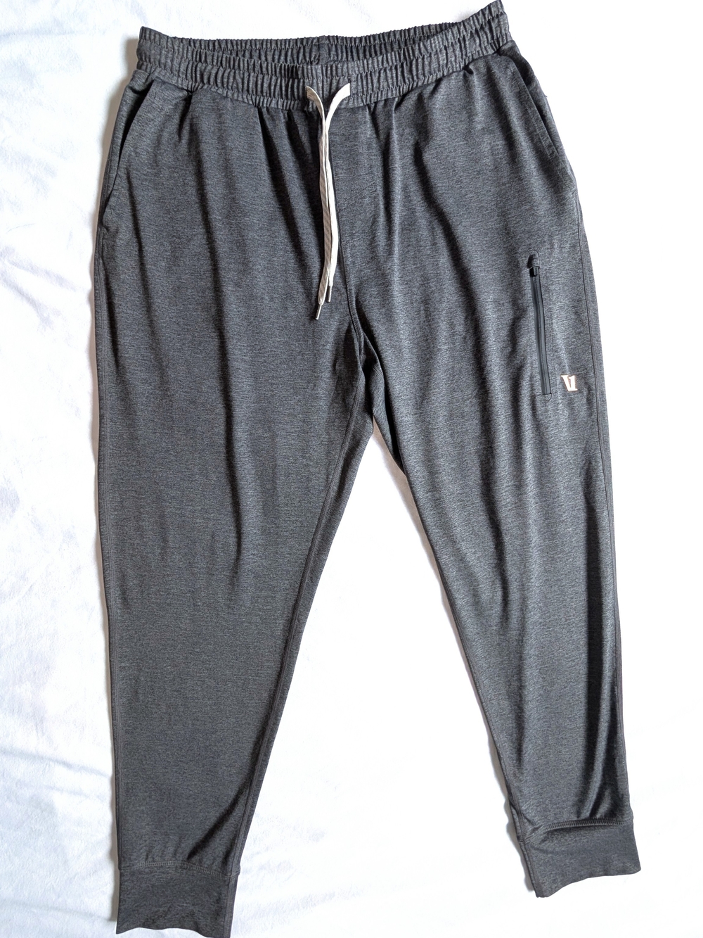 Vuori Charcoal Heather Performance Knit Joggers Pants Size Large